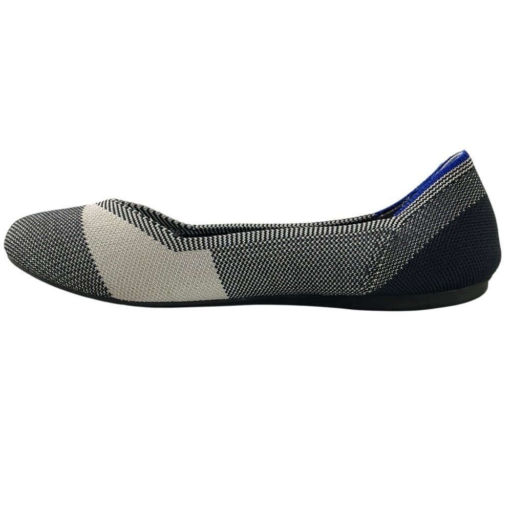 Rothy’s The Flat Captoe Black Size 8.5 Knit Round Toe Eco-Friendly Retired style - Picture 6 of 13